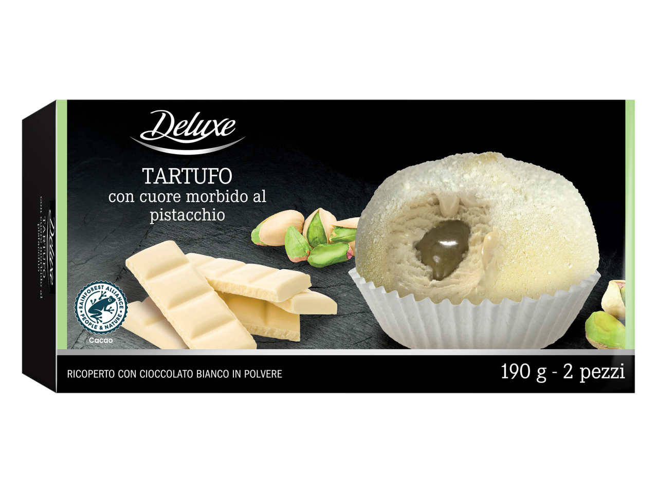 Tartufo con cuore di pistacchio