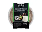 Hazelnut & Chocolate Ricotta Dessert with dark chocolate topping, chips, and hazelnuts, 110g.
