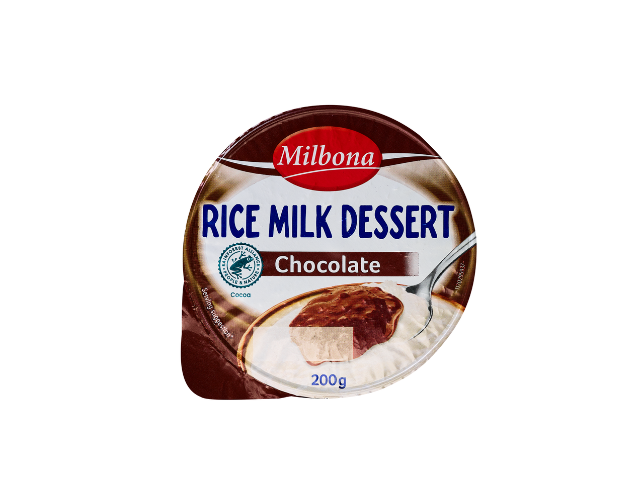 Milbona Desert din lapte de orez cu ciocolată, 200g