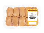 Lidl XXL Hühner Oberkeulen-Schnitzel in einer 1 kg Packung.
