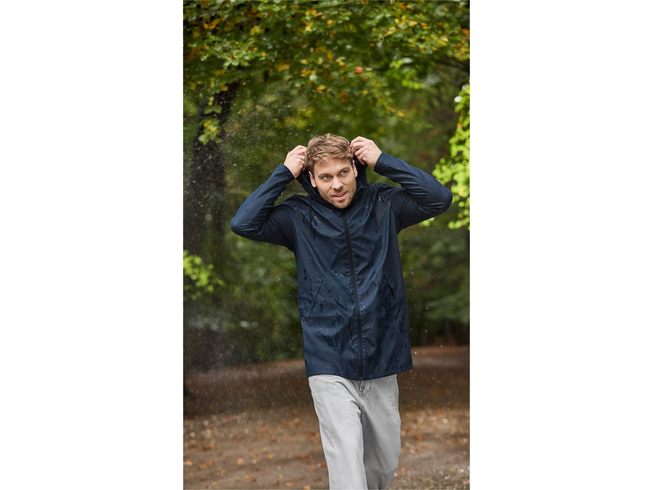 Parka antipioggia da uomo