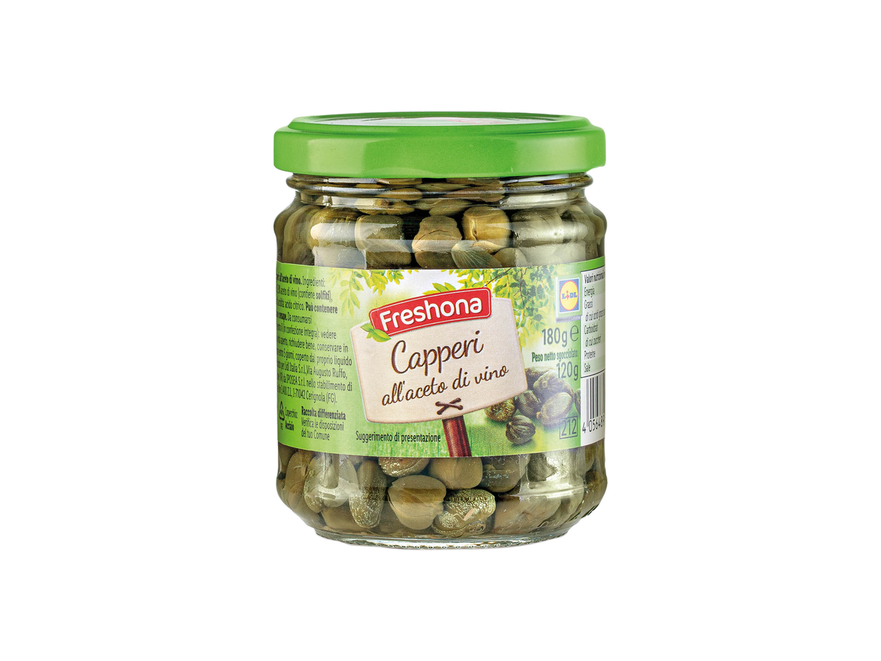 Capperi all'aceto di vino