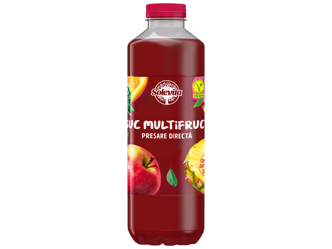 Suc Solevia multifruct, presat direct, vegan.