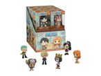 Funko One Piece Minis display box with assorted collectible vinyl figures.