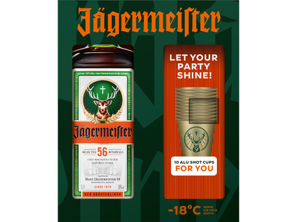 Jägermeister 10 darab alumíniumpohárral