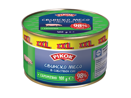 PIKOK Свинско месо в собствен сос XXL