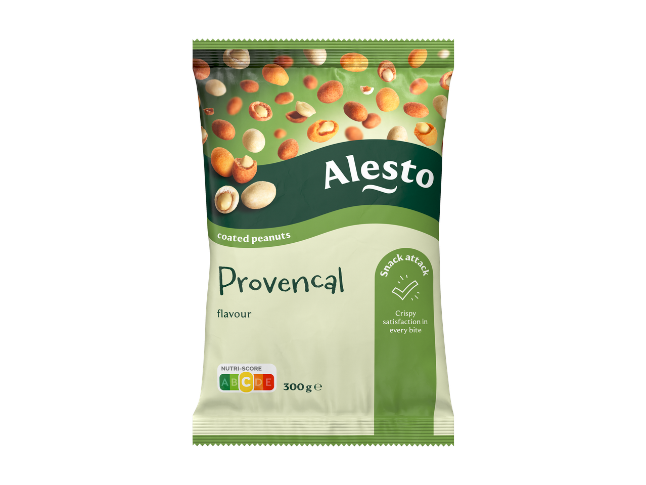 Alesto Borrelnoten Provençaalse stijl, zak van 300g met Nutri-Score C.