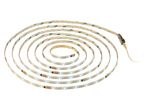 A coiled LED strip light with 3M double-sided adhesive tape on the back.