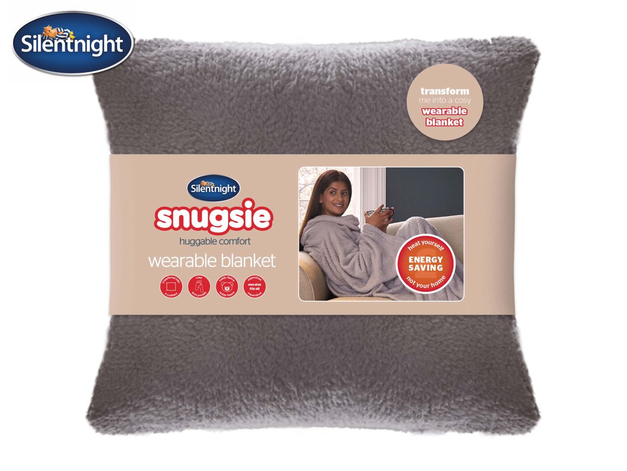 Go to full screen view: Silentnight Snugsie Wearable Blanket - Image 1