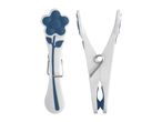 Decorative flower-shaped and standard clothespins.
