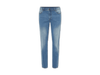 Eine Jeans in Hellblau mit gerader Passform.