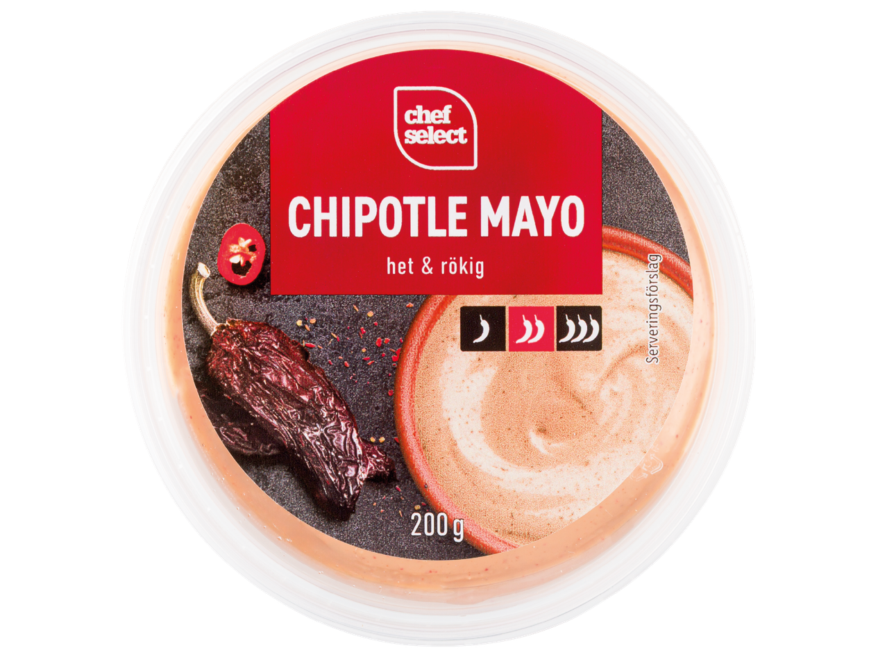 Chef Select Chipotle Mayo, en burk med smakrik majonnäs.