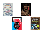 Vier Logikrätselbücher: Kreuzfahrt, Mittelalter, Battle-Book und Geniale Erfinder.