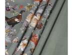 Lenjerie de pat din microfibră satinată LIVARNO home cu imprimeu floral și fazan