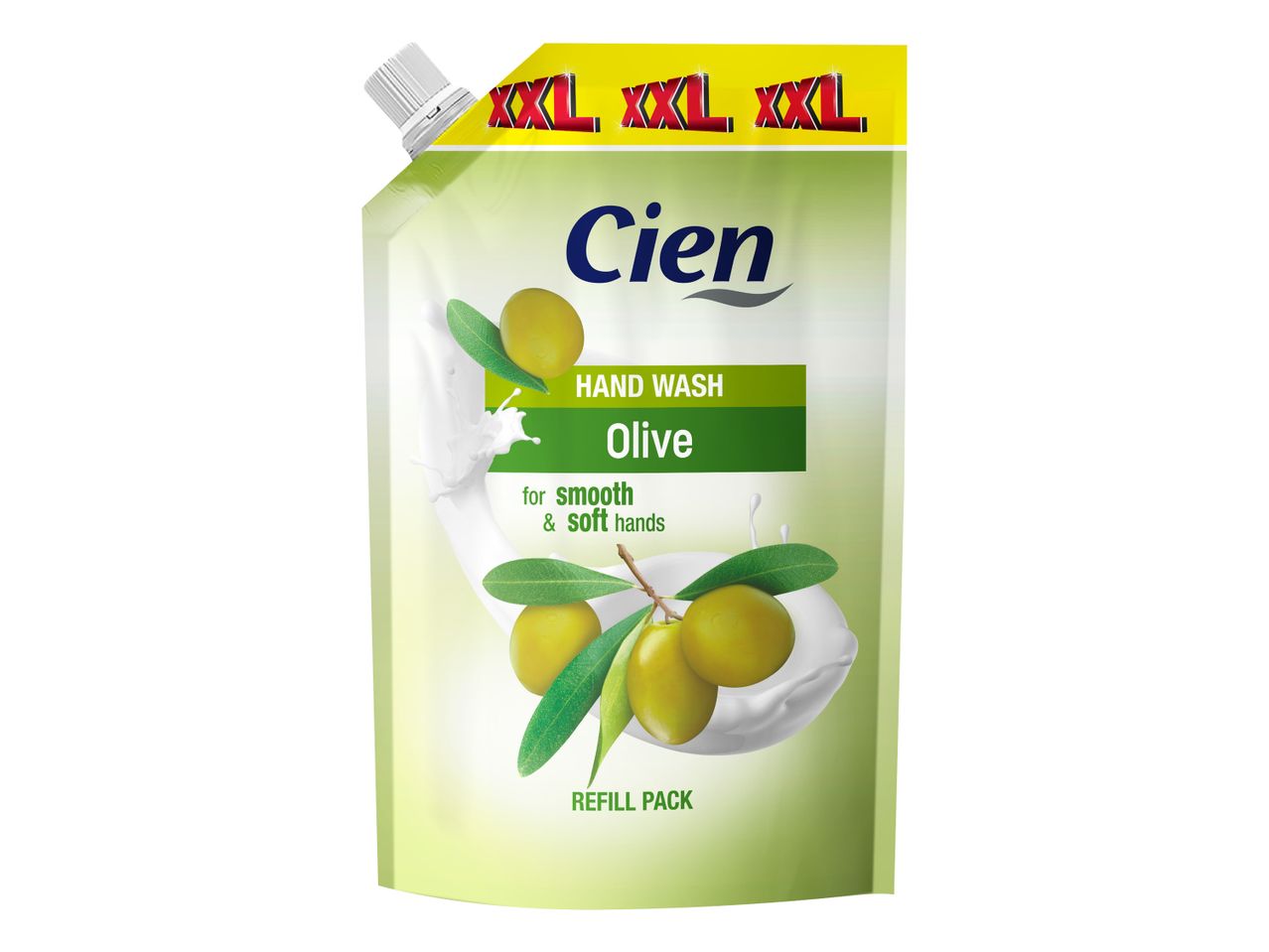 Pakiranje Cien olivnega mila za roke XXL velikosti.