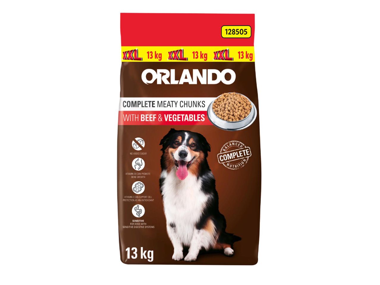 Orlando kutyaeledel 12 kg-os kiszerelésben.