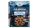 Κουτί με granola βρώμης με χαρούπι, σταφίδες, μέλι και αμύγδαλα, με βραβείο ανώτερης γεύσης.