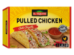 El Tequito Chili Chipotle pulled chicken in tacos.
