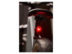 Bicycle rear light and seat.