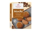 Chocolate Mochi, Japanese style ice cream in rice dough, 6 pieces, frozen.