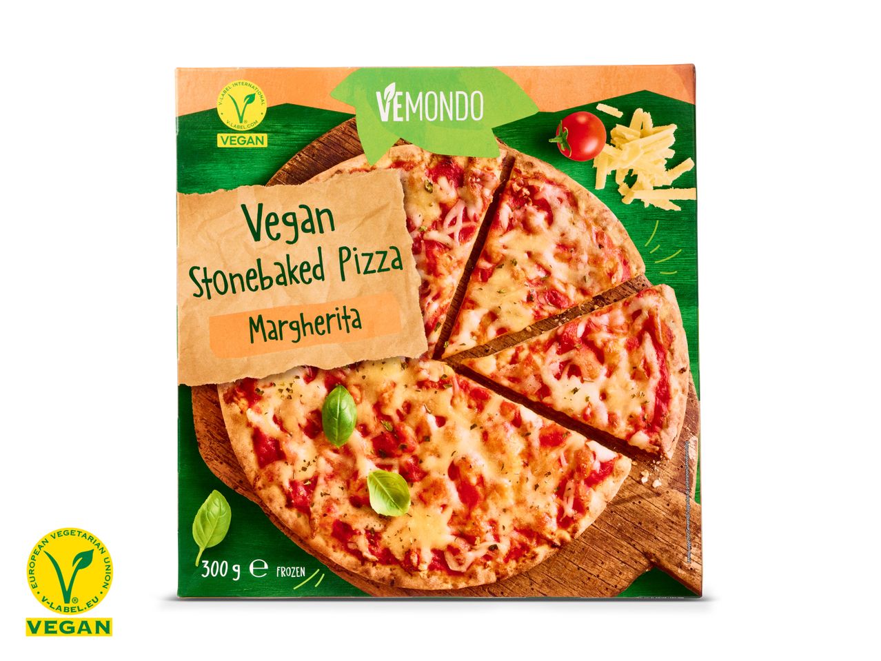 Ga naar volledige schermweergave: Vegan pizza margherita - afbeelding 1