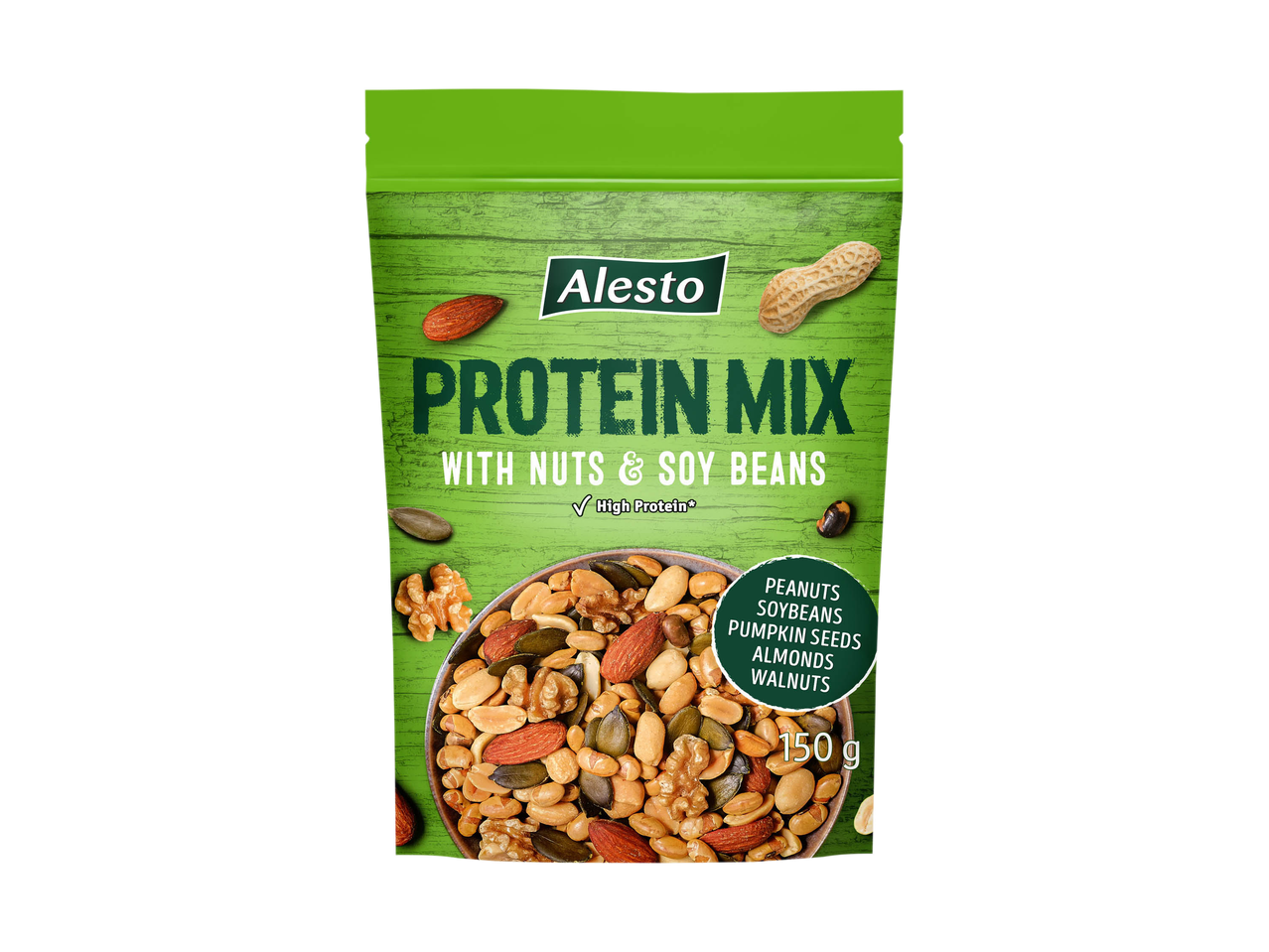 Mix of roasted and salted Dried Fruits and Soya Beans