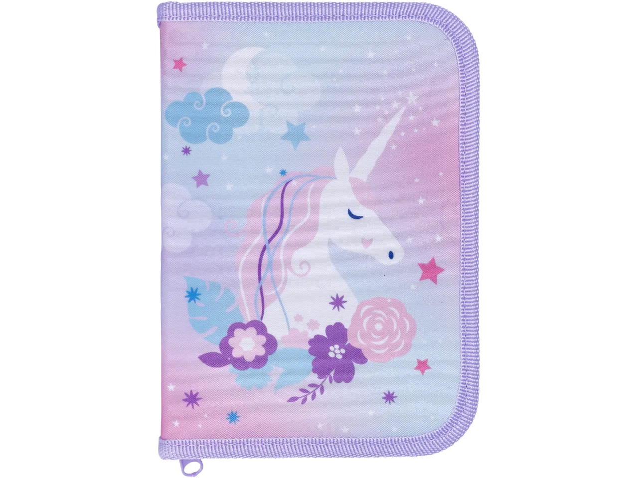 Trusa de creioane cu design de unicorn.
