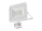 White LED floodlight with a motion sensor