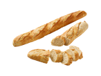 Deux baguettes et quelques tranches.