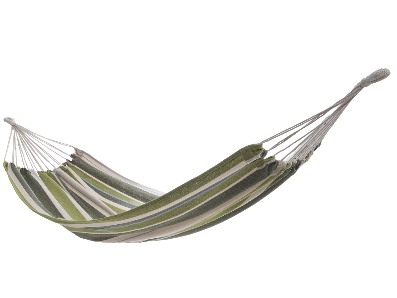 Hamac CRIVIT cu dungi în tonuri de verde și bej