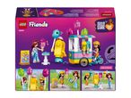 Toy ice cream and balloon stand with minifigures and a bicycle cart.