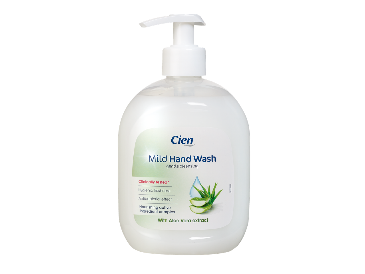 Savon pour les mains Cien doux avec extrait d'Aloe Vera.