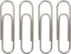 Four silver paper clips.