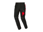 PARKSIDE PERFORMANCE® men's black work trousers with red accents