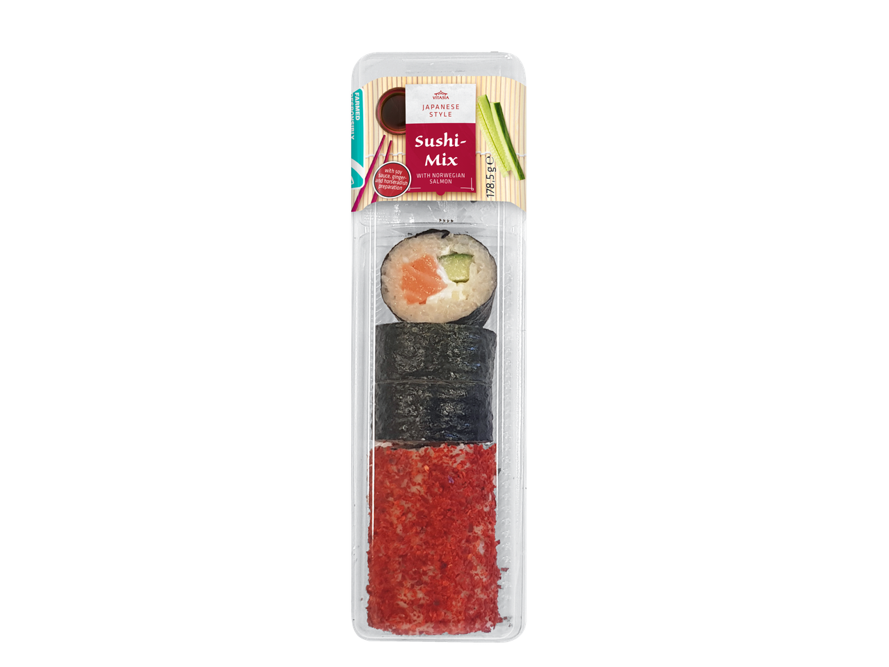 Vitasia Japanse Stijl Sushi-Mix met Noorse Zalm