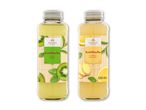 To flasker japansk-inspireret kombucha: kiwi & agurk og citron & ingefær.