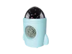 Despertador infantil TRONIC em forma de foguetão com projetor de estrelas e ecrã digital.