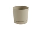 A beige planter.