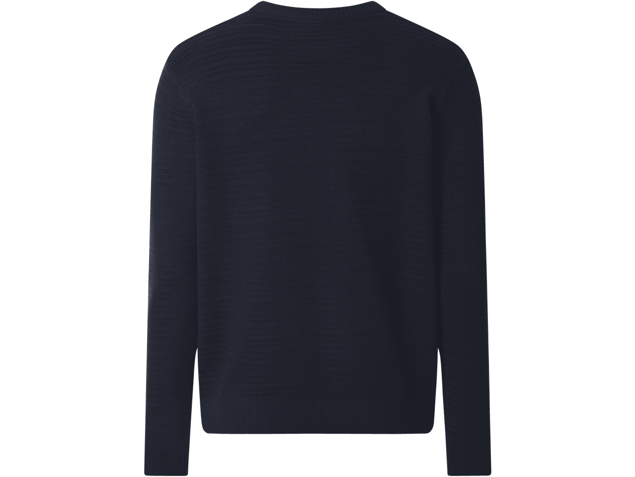 Camisola masculina ESMARA MEN azul escura, vista traseira.