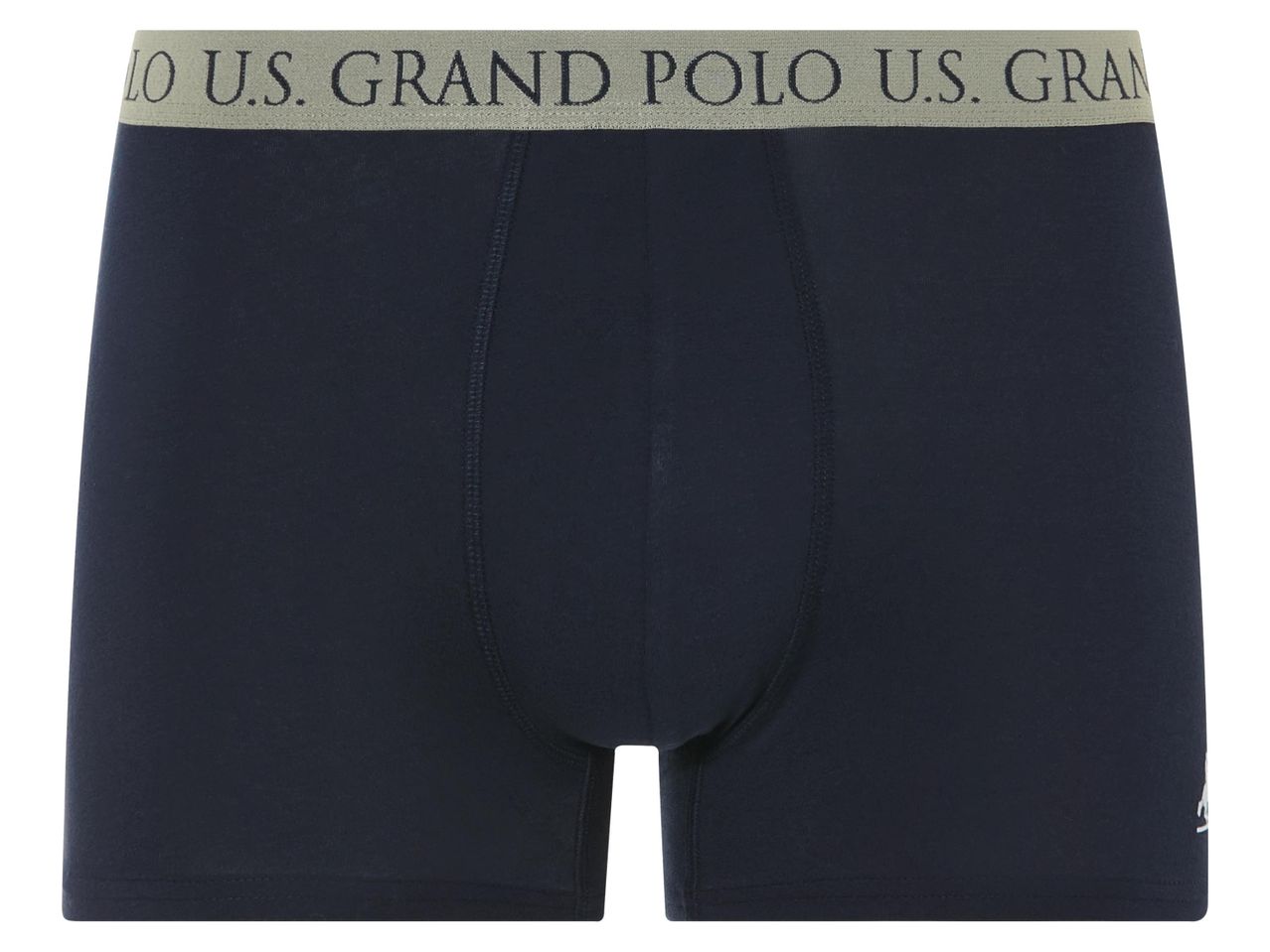 US Grand Polo márkájú sötétkék férfi alsónemű.