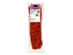Verpakte BBQ Piri Piri Spareribs met etiket dat 'Varken' en 'Beter Leven' certificering aangeeft.