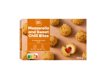 Mozzarella bites met zoete chili