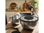 SILVERCREST® Bowl Set with Lids on a kitchen counter.