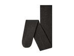 Black fleece-lined tights folded on a white background.