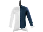 Engomador de camisas CLEANMAXX, camisa meio amarrotada e meio engomada