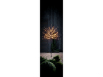 LIVARNO home LED Light Tree with warm white lights in a garden at night.