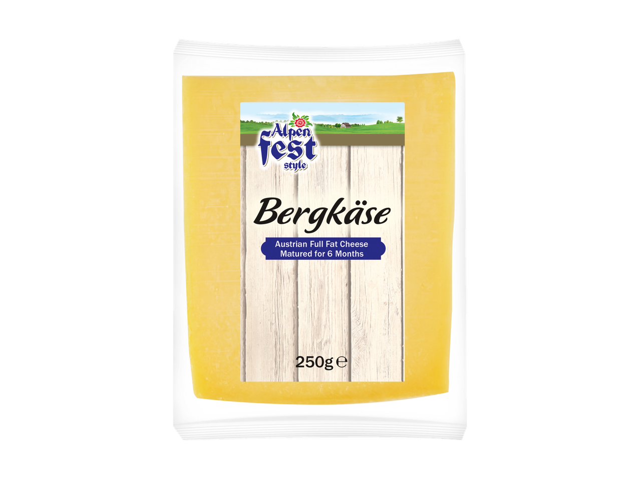 Bergkäse kaas Alpen Fest Style, 250g.