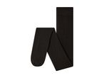Black tights folded on a white background.