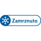 Plava oznaka sa pahuljom i tekstom 'Zamrznuto'.