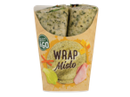 Select & Go Wrap Misto: Dois wraps frescos em um copo de papel.